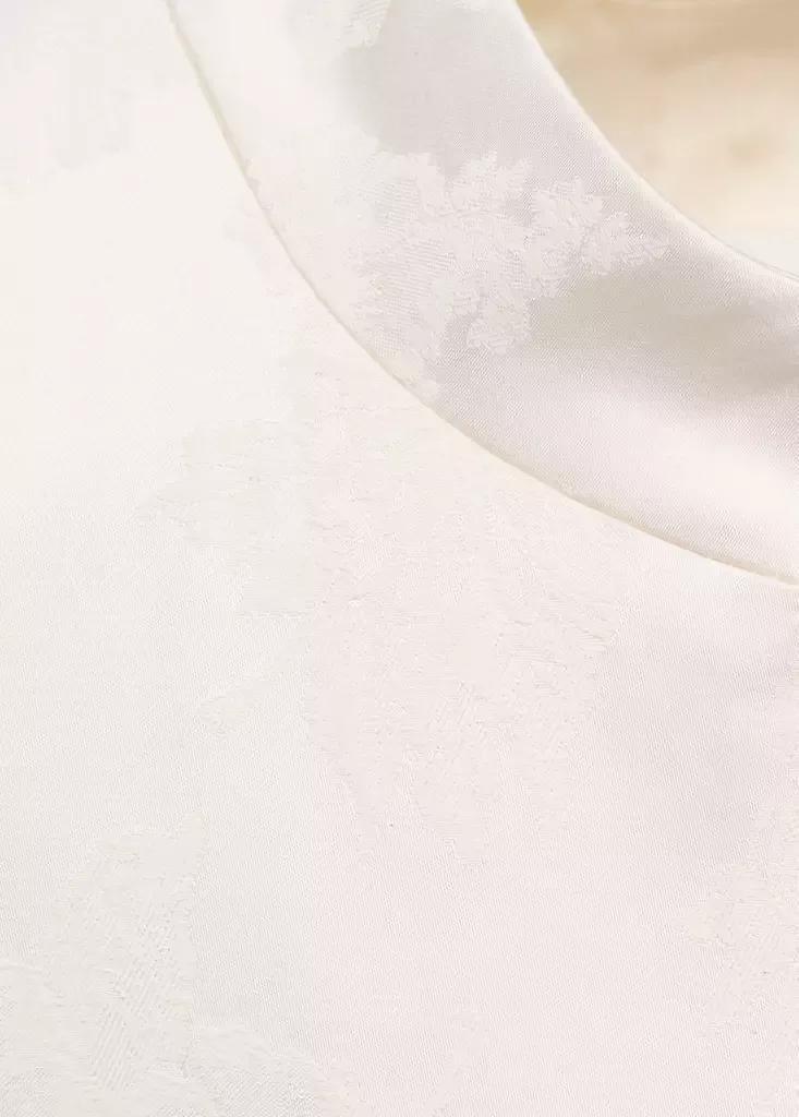 Beige Fitted Jacket, Light Beige, large image number 5