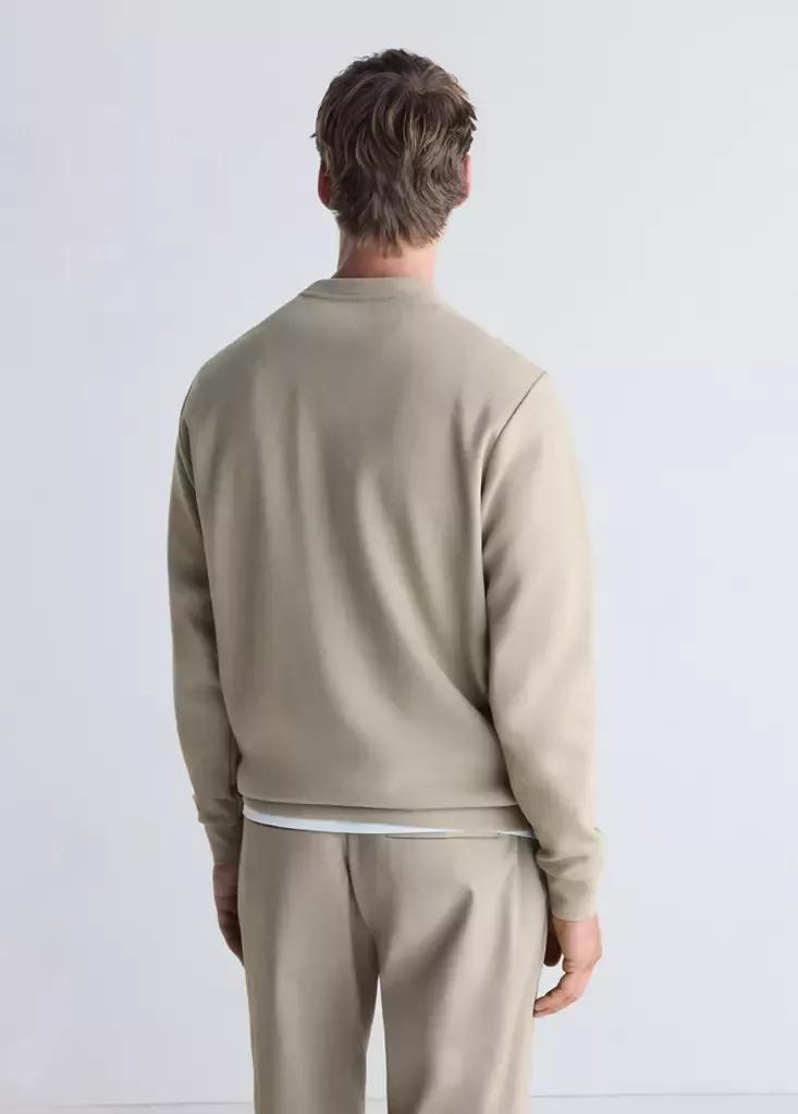 Grey Thermolite Regular Fit Sweatshirt, Light Pastel Grey, medium
