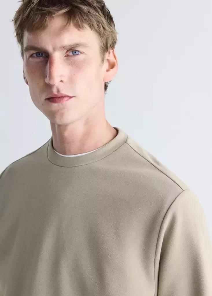 Grey Thermolite Regular Fit Sweatshirt, Light Pastel Grey, large image number 3
