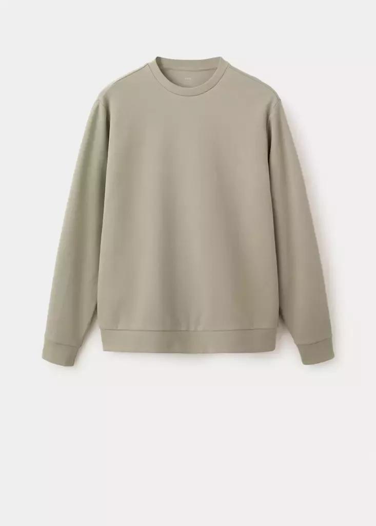 Grey Thermolite Regular Fit Sweatshirt, Light Pastel Grey, large image number 6