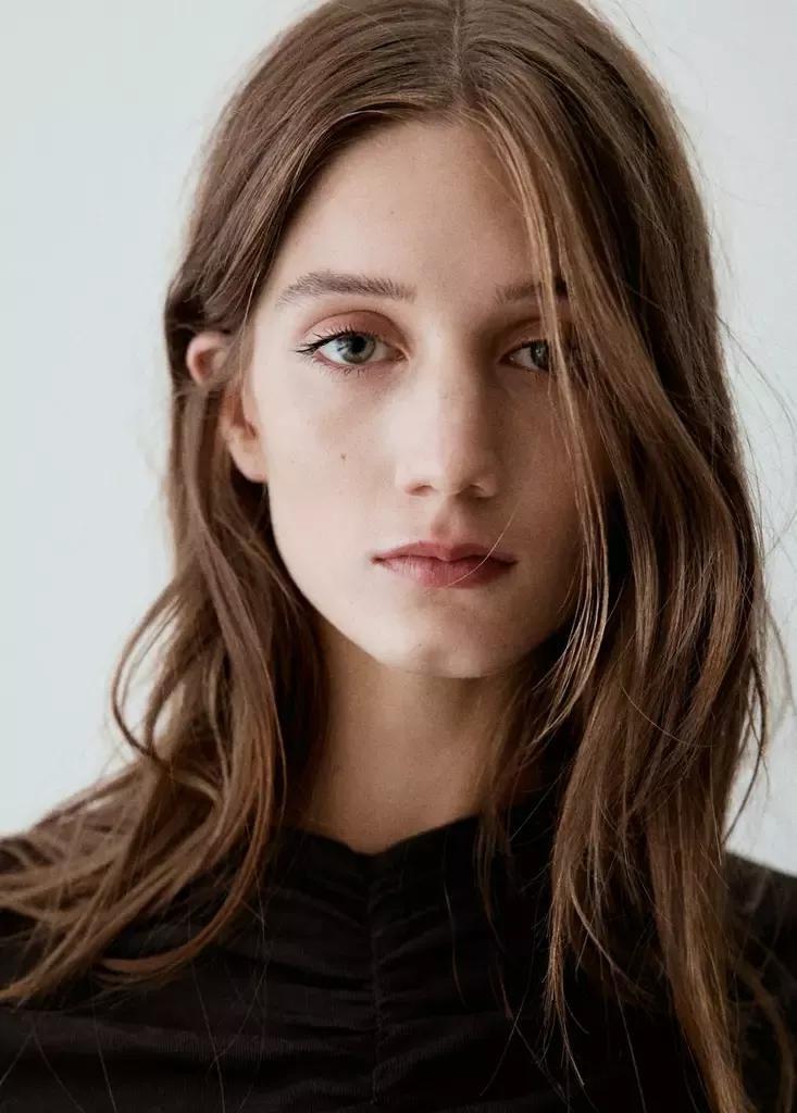 Brown Ruched Tops, Dark Brown, large image number 3