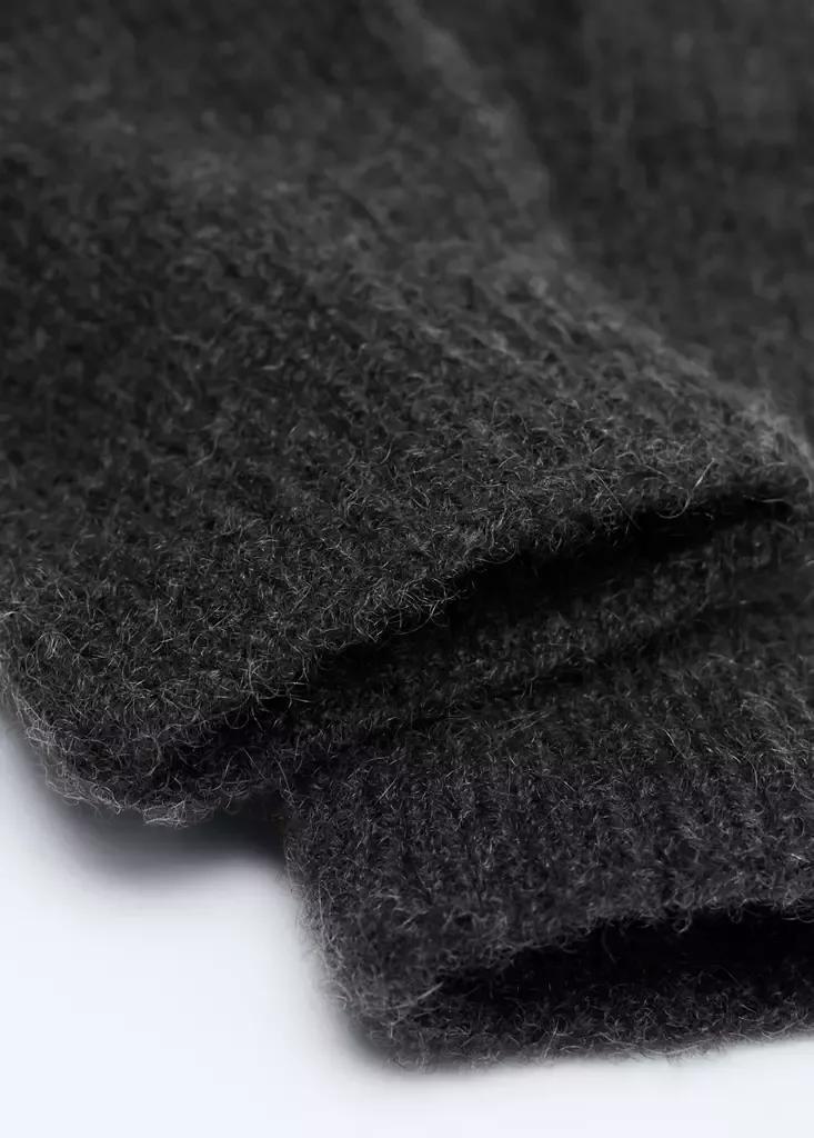 Grey 100% Cashmere Gloves, Charcoal, large image number 3