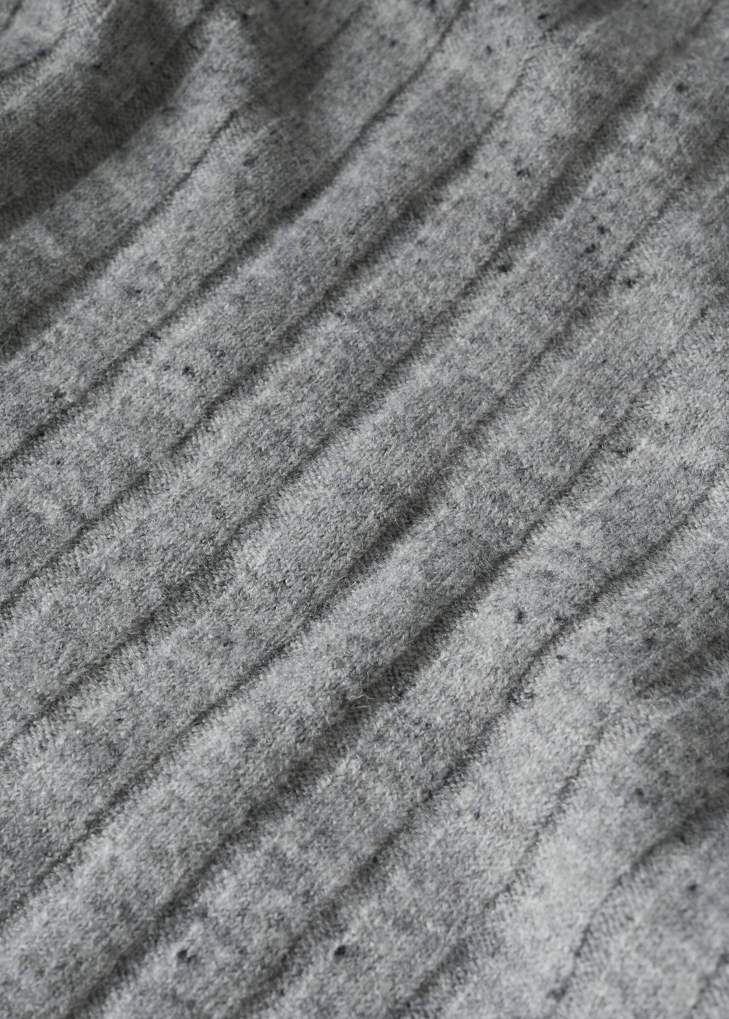 Grey Fleece Turtleneck Sweater, , large image number 4