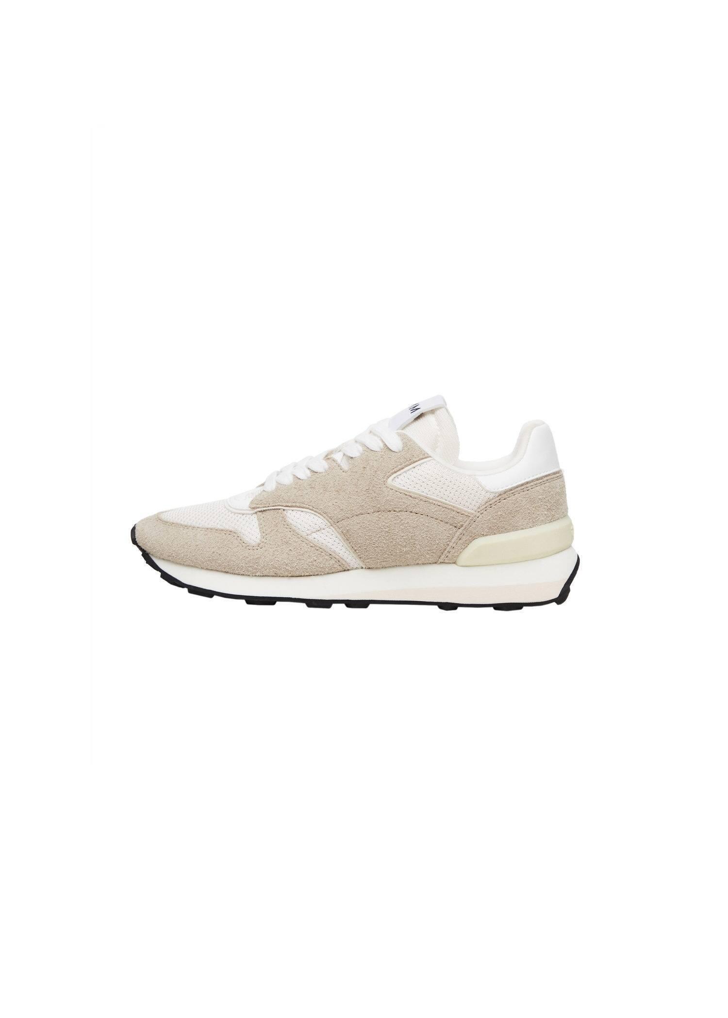 Beige Combined Suede Trainers, , large image number 0