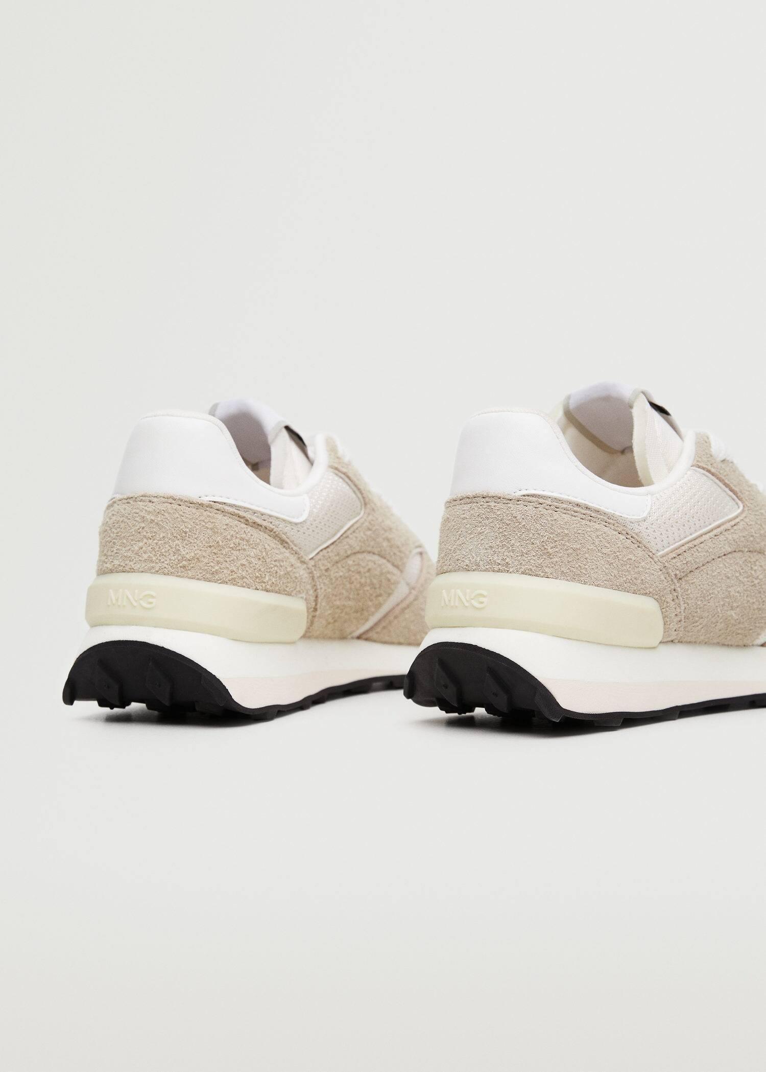 Beige Combined Suede Trainers, , large image number 2
