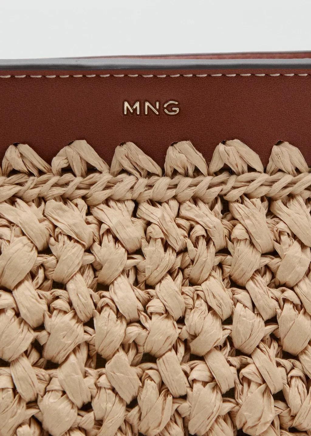 LIGHT BEIGE Natural fibre pouch, Light Beige, large image number 1