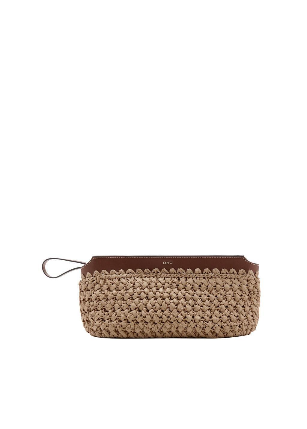 LIGHT BEIGE Natural fibre pouch, Light Beige, large image number 2