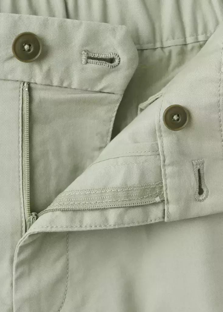 Green Slim-Fit Chino Cotton Bermuda Shorts, Green, large image number 9