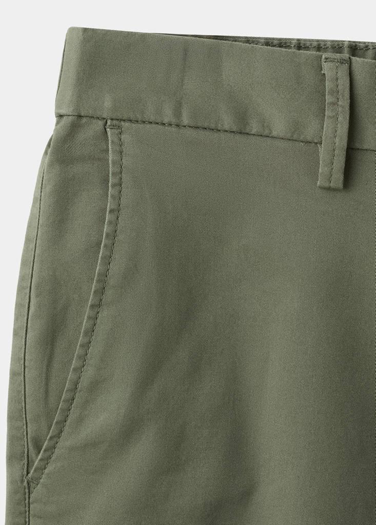 Green Slim-Fit Chino Cotton Bermuda Shorts, Medium Green, large image number 10