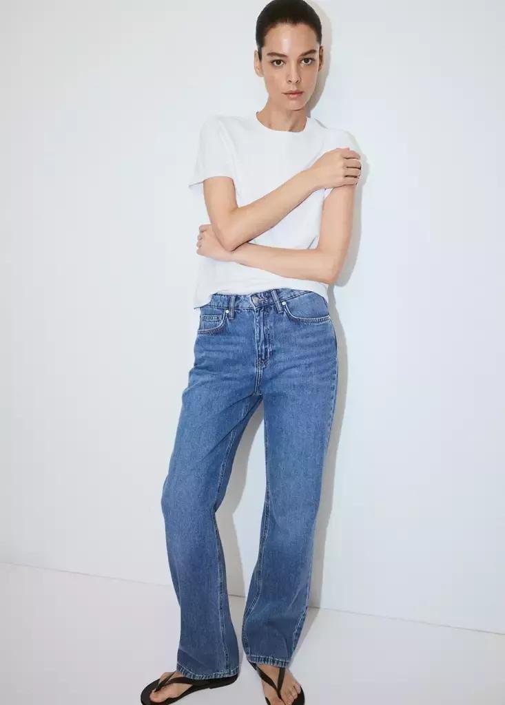 White Cotton T-Shirt, White, medium