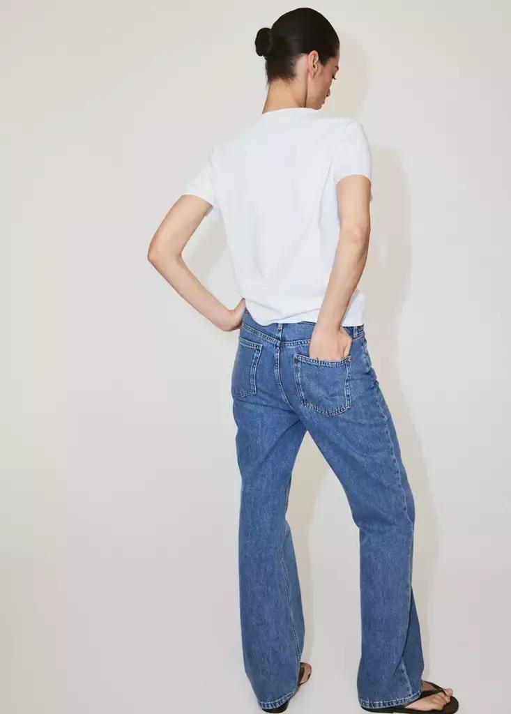 White Cotton T-Shirt, White, large image number 5