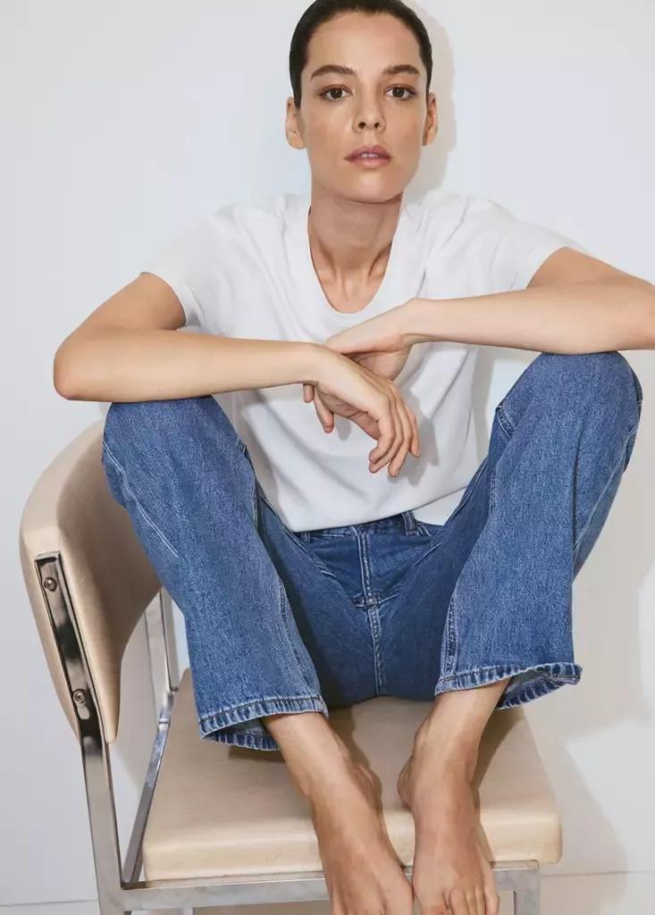 White Cotton T-Shirt, White, large image number 10