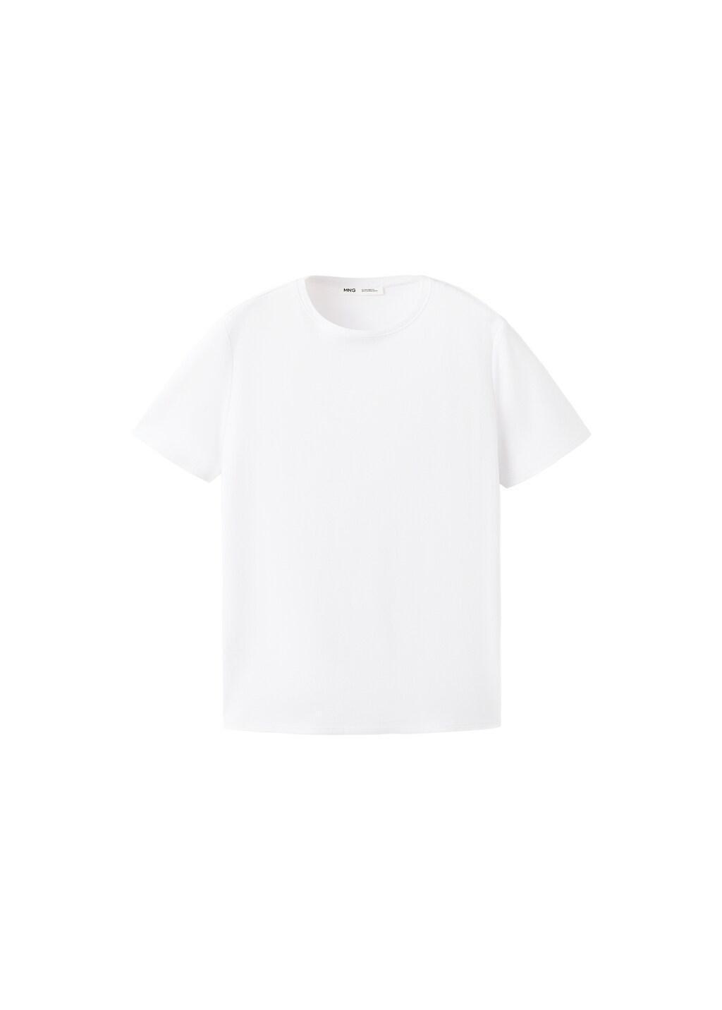 White Cotton T-Shirt, White, large image number 13