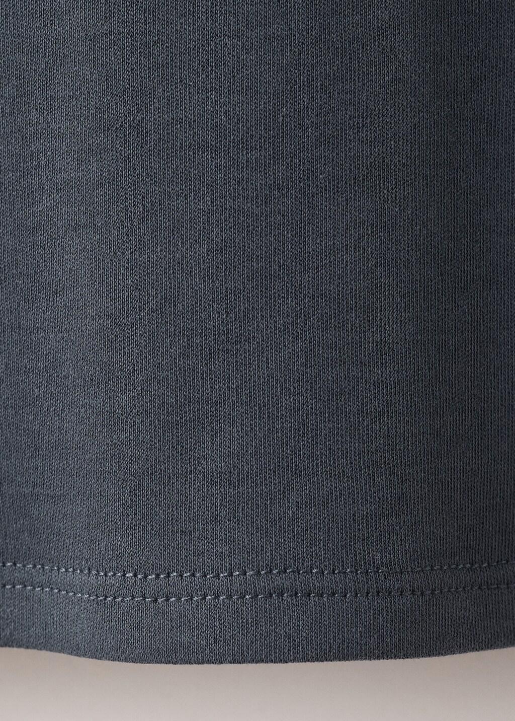 Grey Cotton Round Neck T-Shirt, Grey, large image number 4