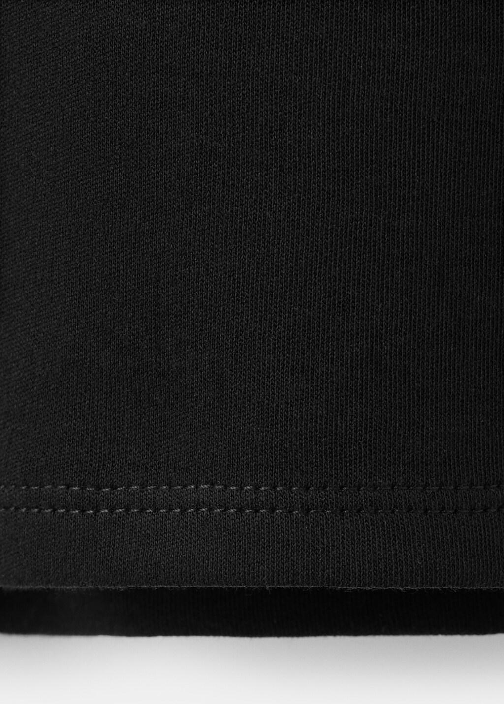 Black Cotton T-Shirt, Black, large image number 9
