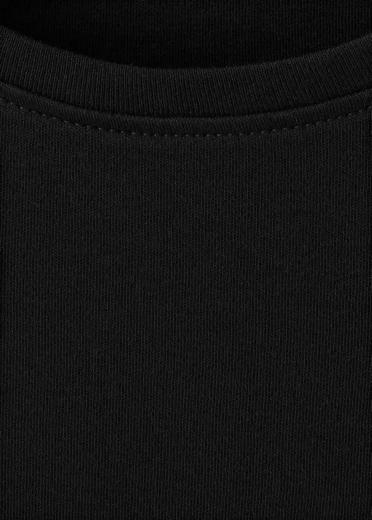 Black Cotton T-Shirt, Black, large image number 14