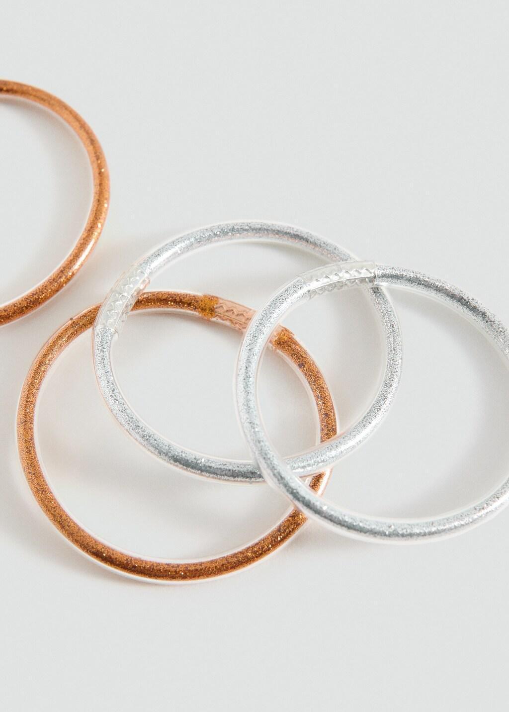 GOLD Glitter bracelet pack, Kids Girl, Gold, large image number 0