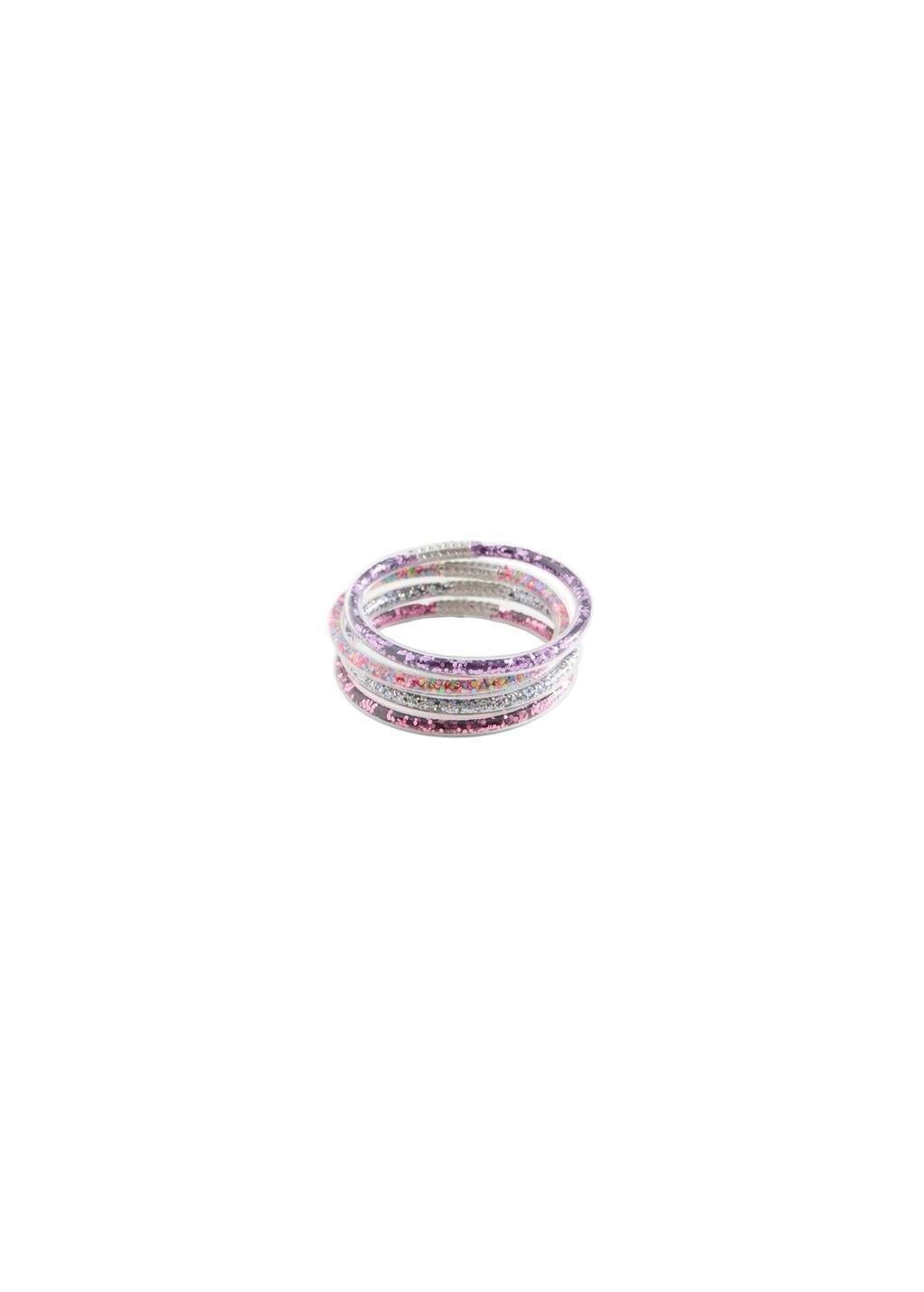 Pink Glitter Bracelets, Set Of 4, Kids Girls, Pink, large image number 2