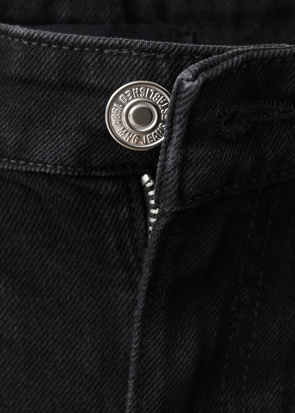Grey Straight-Fit Denim Shorts, Open Grey, medium
