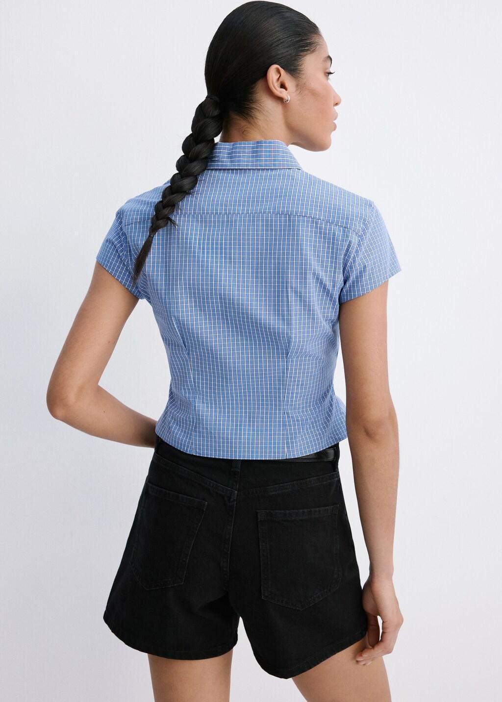 Grey Straight-Fit Denim Shorts, Open Grey, large image number 2