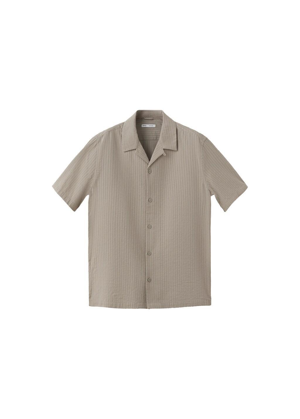 Beige Cotton Shirt With Embroidery Details, Light Beige, large image number 6