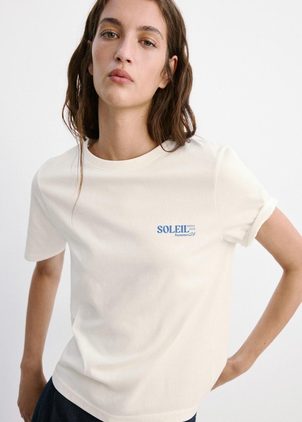 Blue Printed Cotton-Blend T-Shirt, Medium Blue, large image number 3