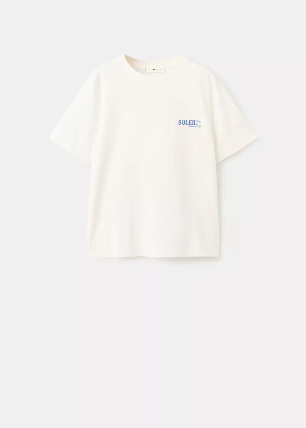 Blue Printed Cotton-Blend T-Shirt, Medium Blue, large image number 7