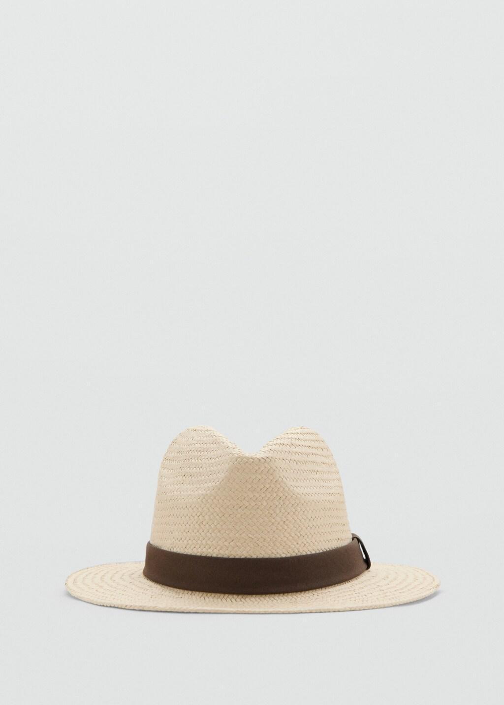 Beige Natural Fiber Bow Hat, Light Beige, medium
