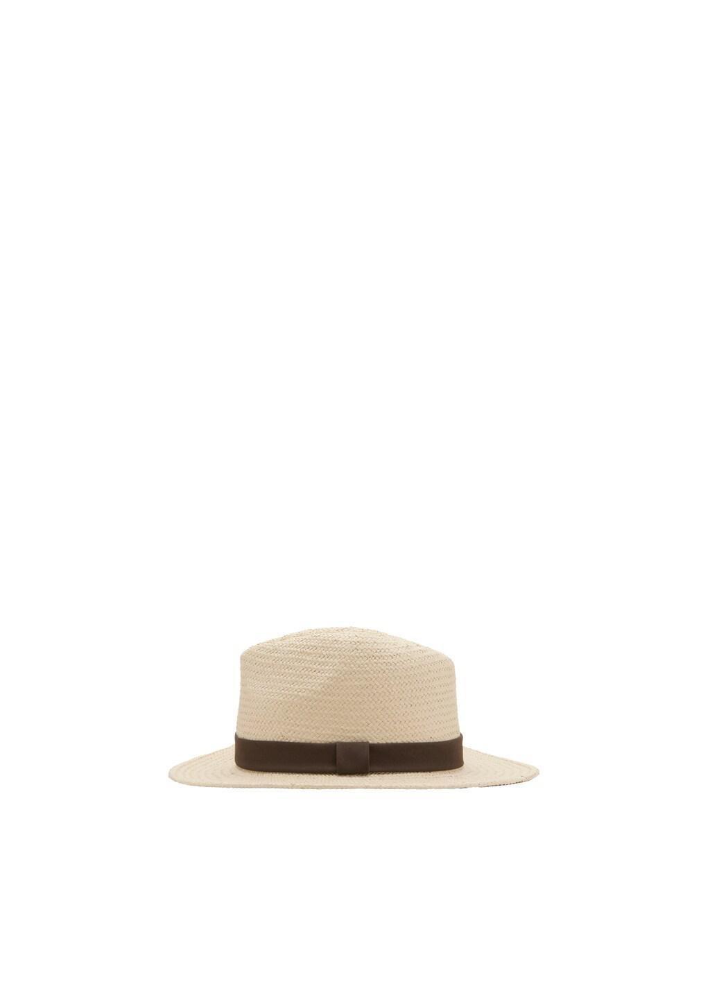 Beige Natural Fiber Bow Hat, Light Beige, medium