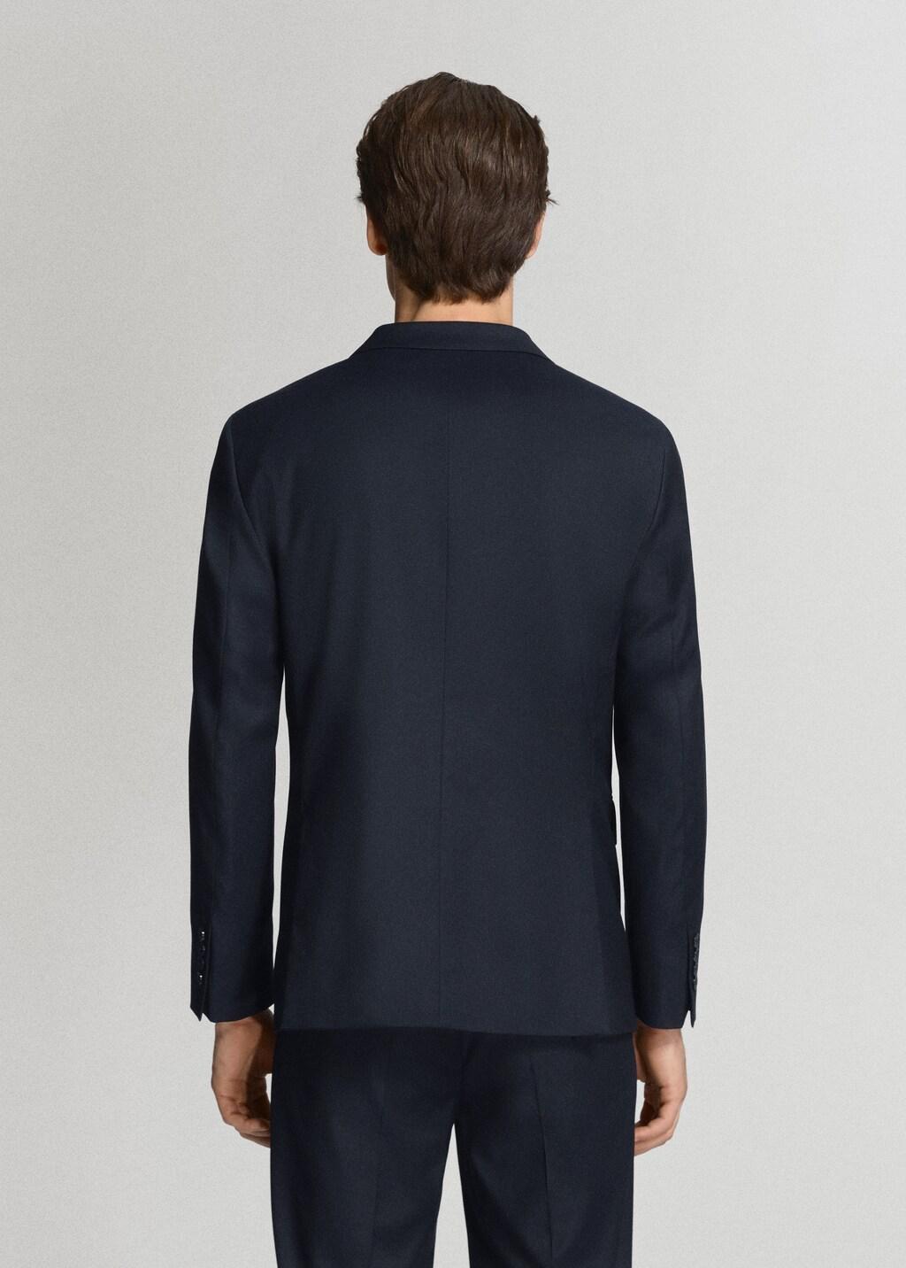 Blue Milan Slim-Fit Suit Jacket, Navy, medium