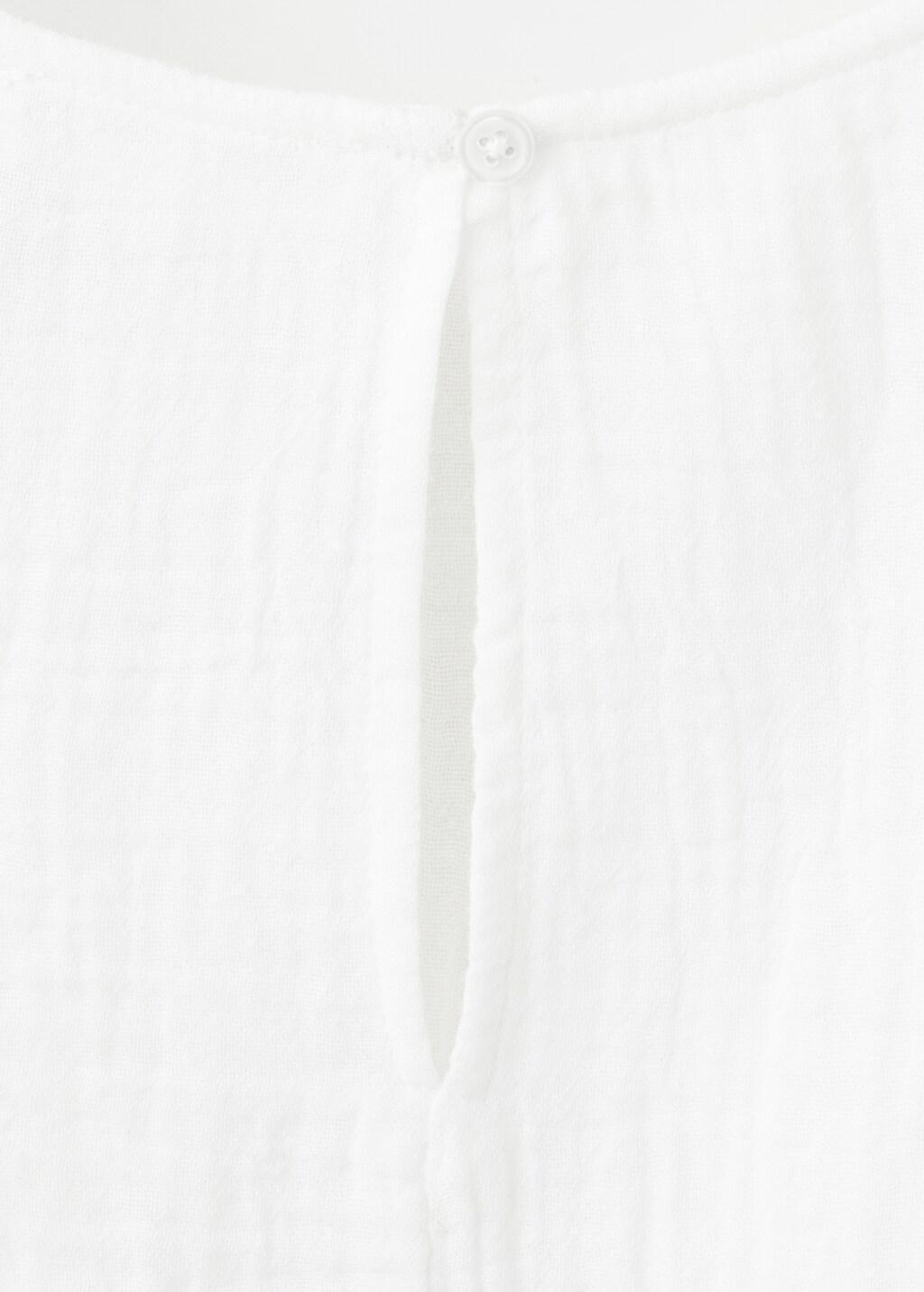 White Bambula Tie Top, White, large image number 5