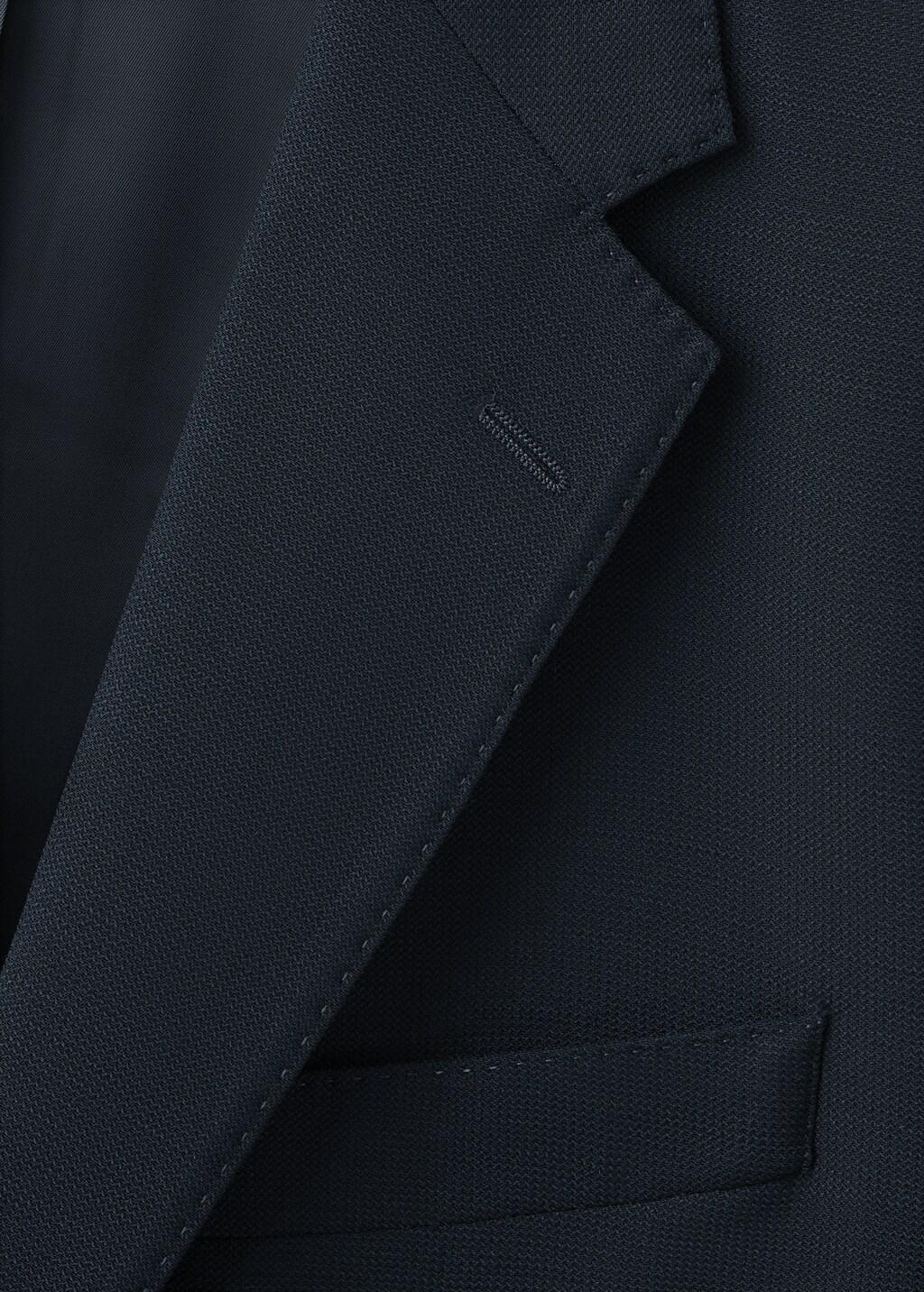 Blue Slim-Fit Jacket With Pockets, Navy, large image number 5