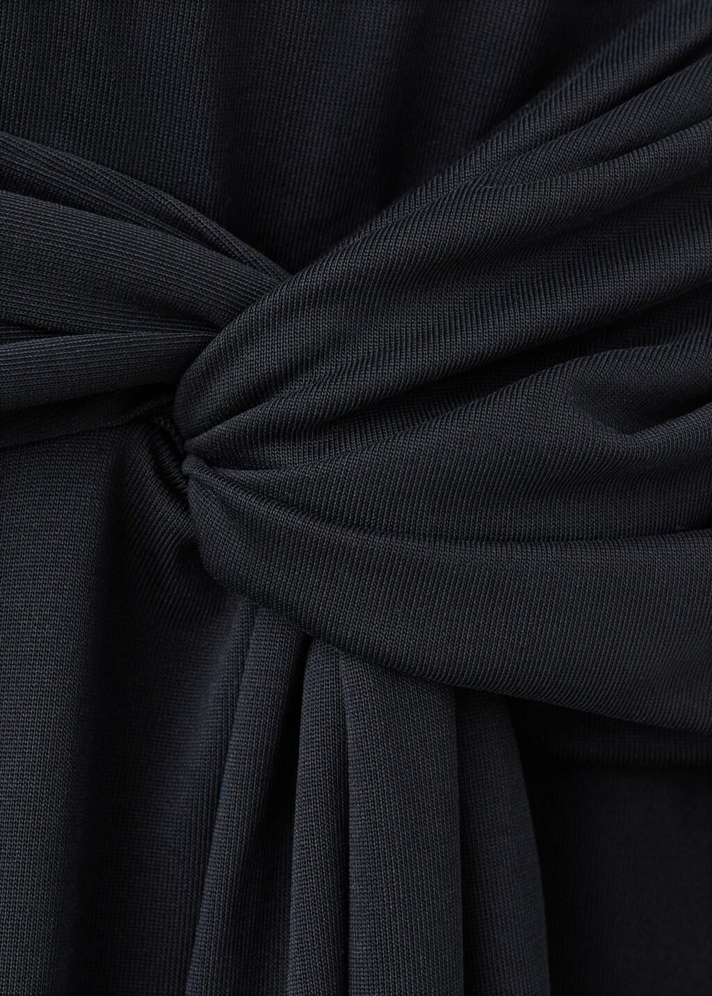 Grey Ruched Fitted Skirt, Charcoal, large image number 1