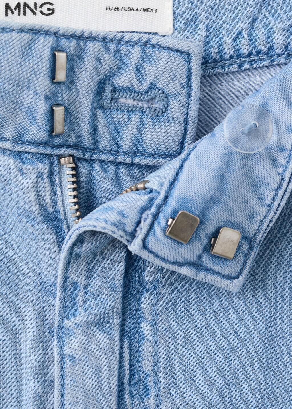 Blue High-Waisted Baggy Jeans, Open Blue, medium