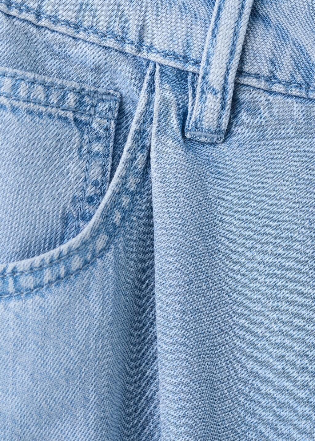 Blue High-Waisted Baggy Jeans, Open Blue, large image number 5