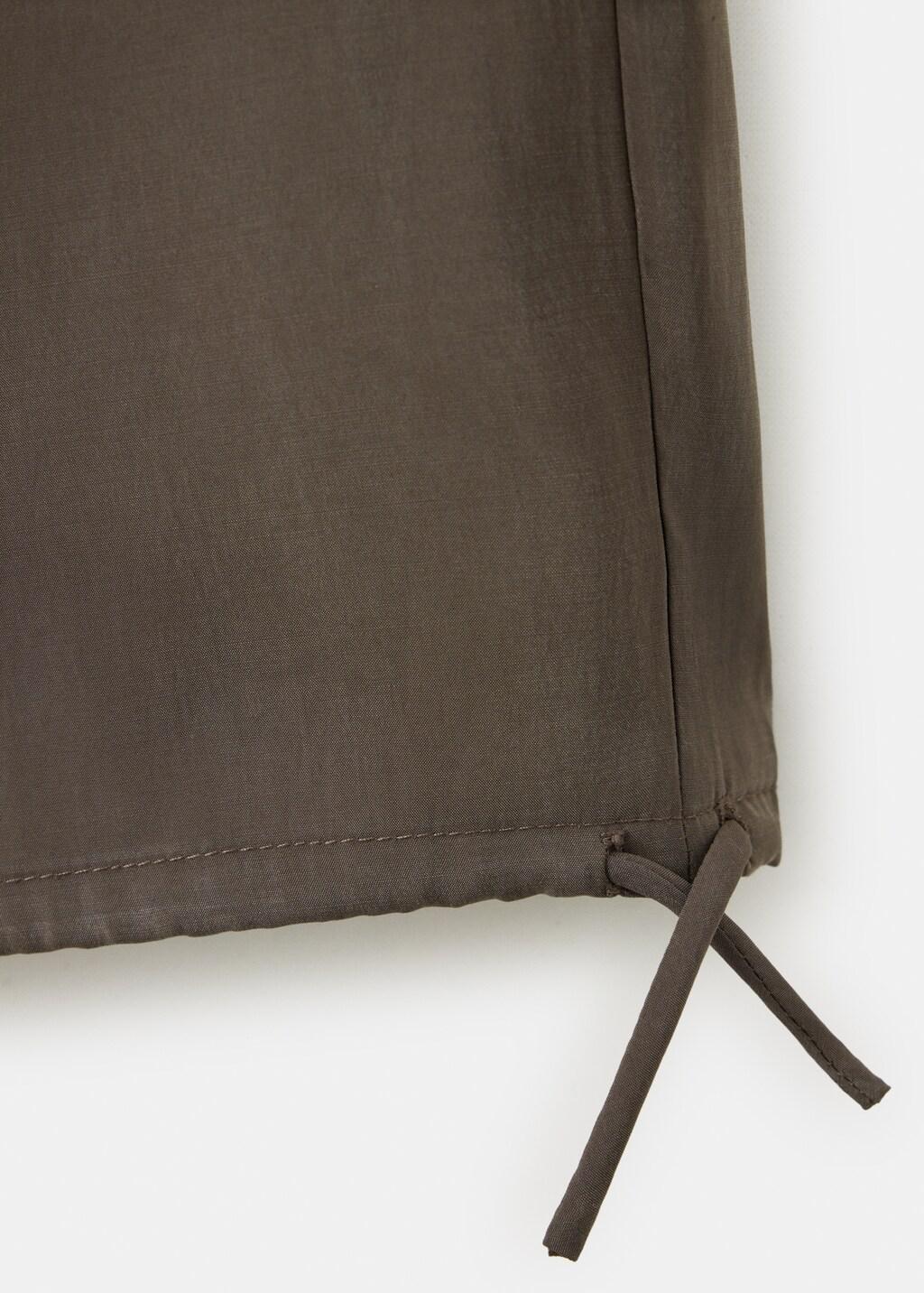 DARK BROWN Elastic waist harem pants, Dark Brown, large image number 2