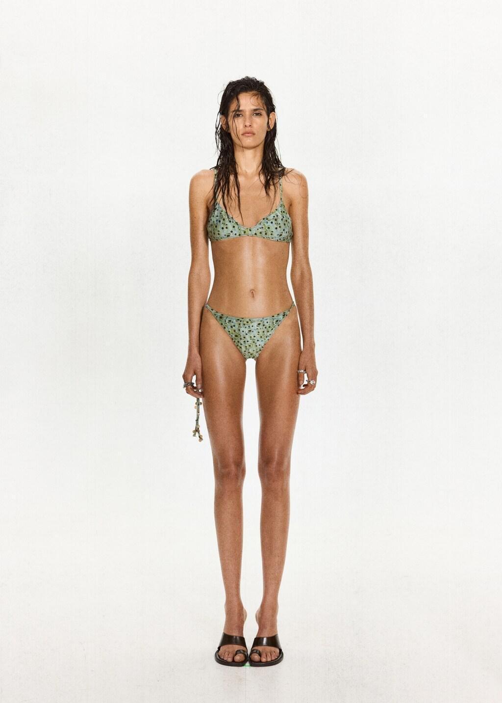 Green Beaded Brazilian Bikini Briefs, Green, large image number 0