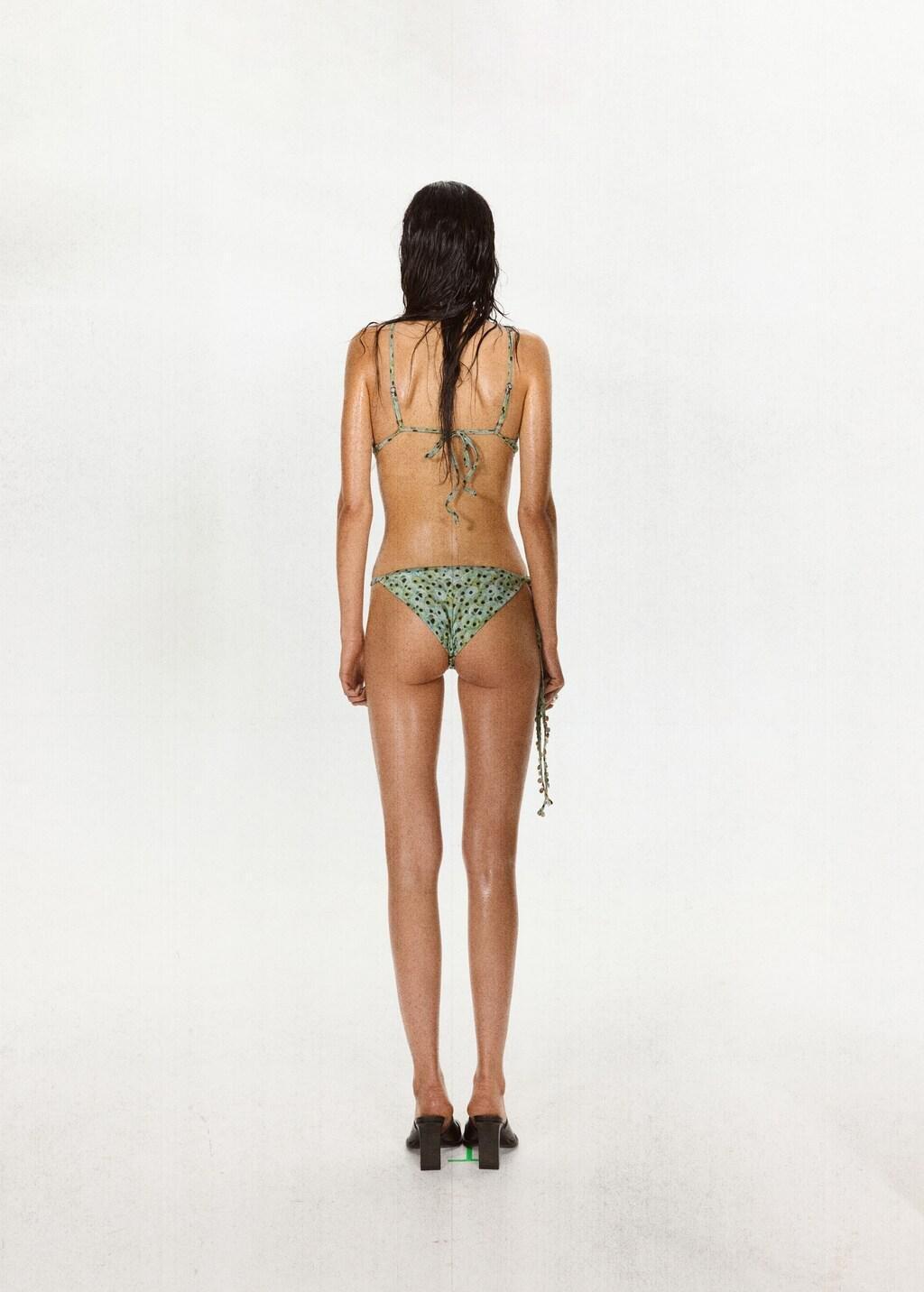 Green Beaded Brazilian Bikini Briefs, Green, large image number 2