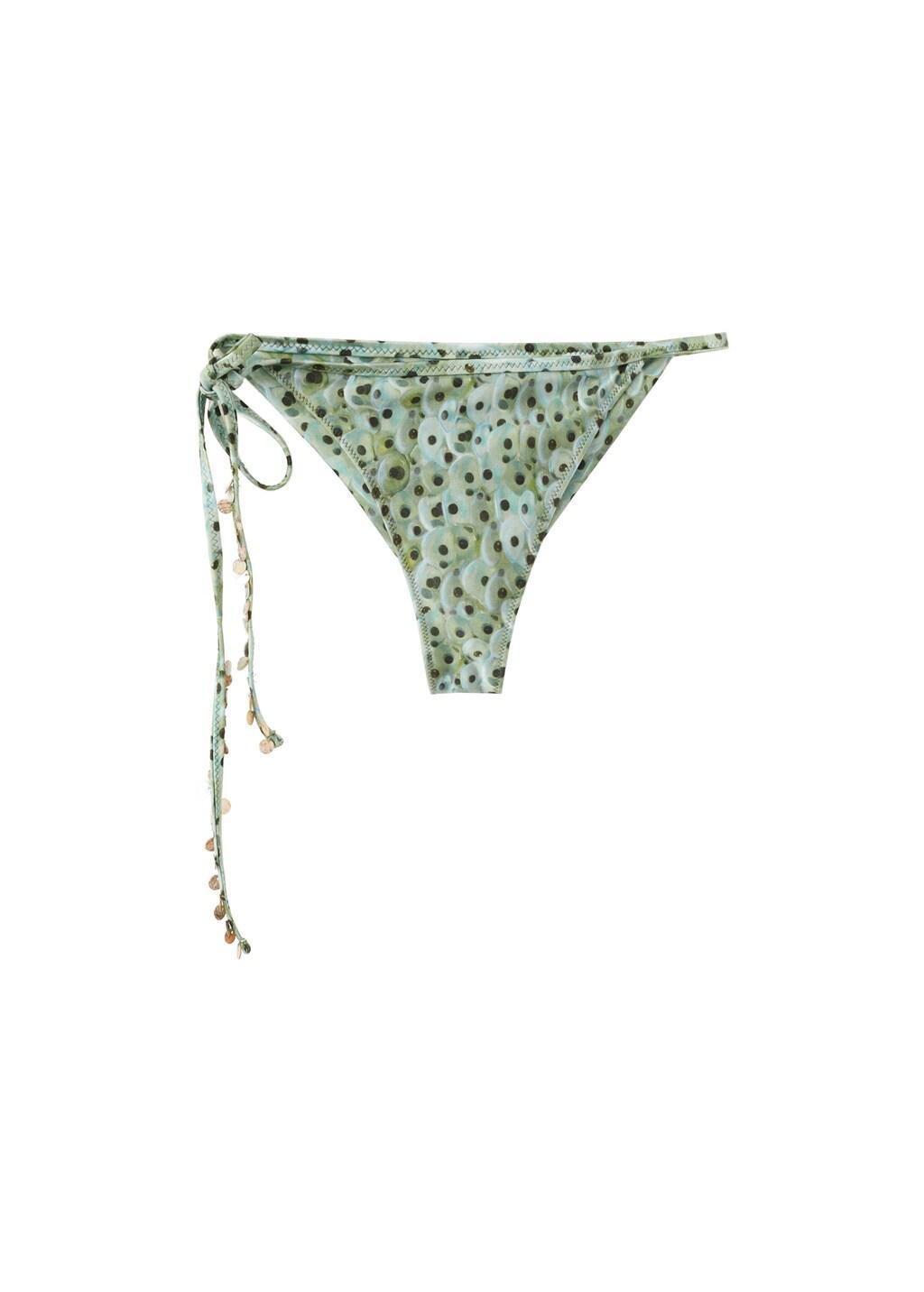 Green Beaded Brazilian Bikini Briefs, Green, large image number 6