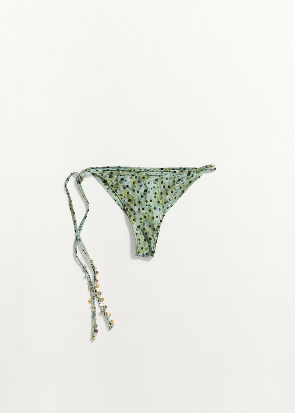 Green Beaded Brazilian Bikini Briefs, Green, large image number 7
