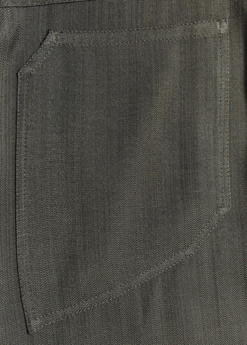 BLACK Straight-leg suit trousers with stitching details, Black, large image number 1