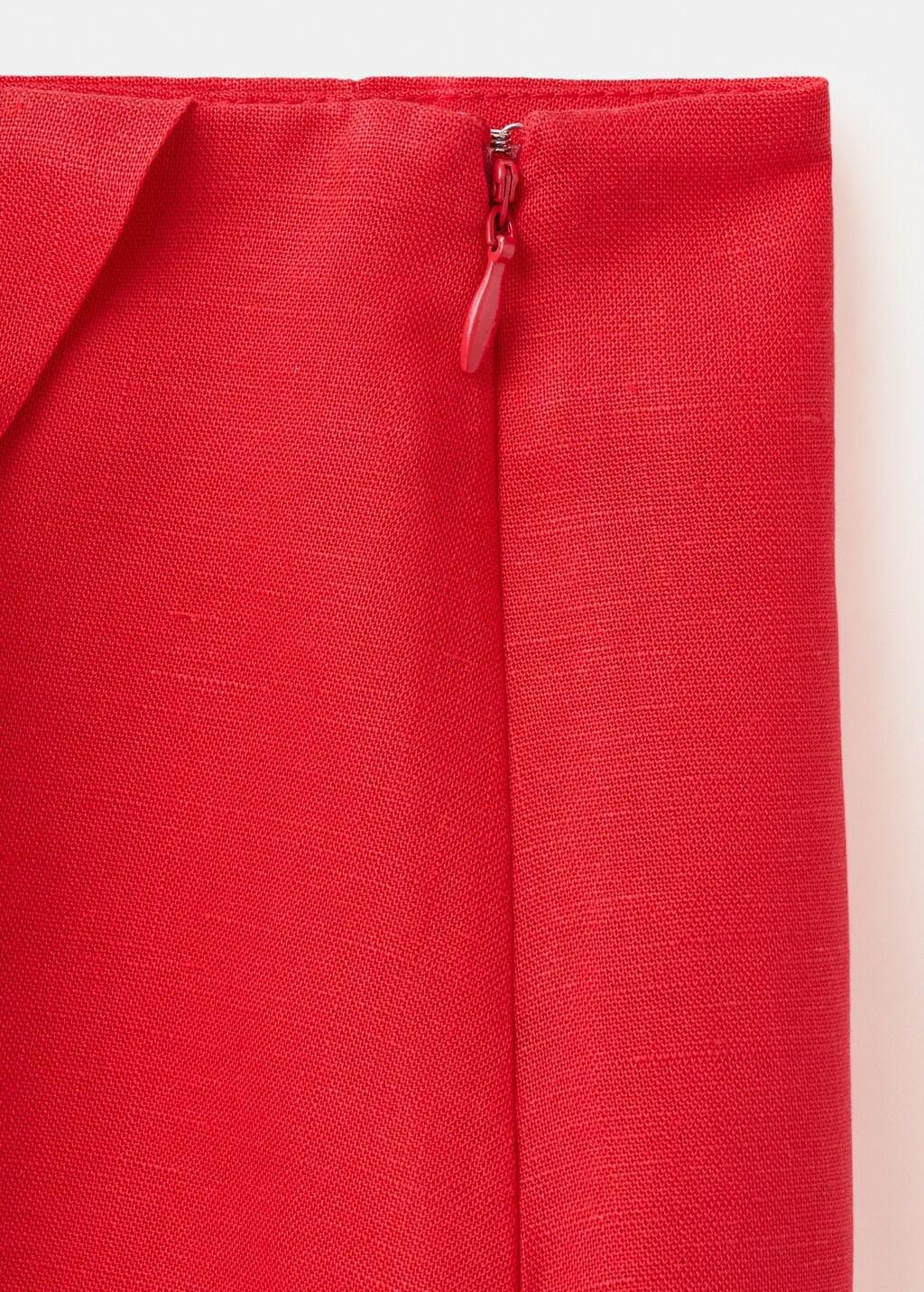 Red Printed Skirt Line, Red, large image number 5