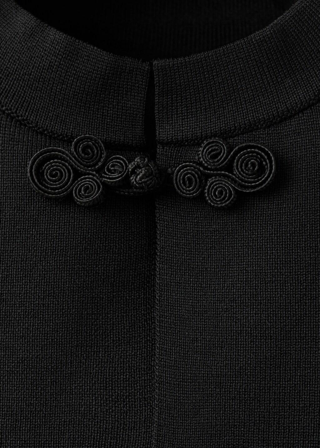 Black Toggle Fastened Knit Gilet, Black, large image number 1