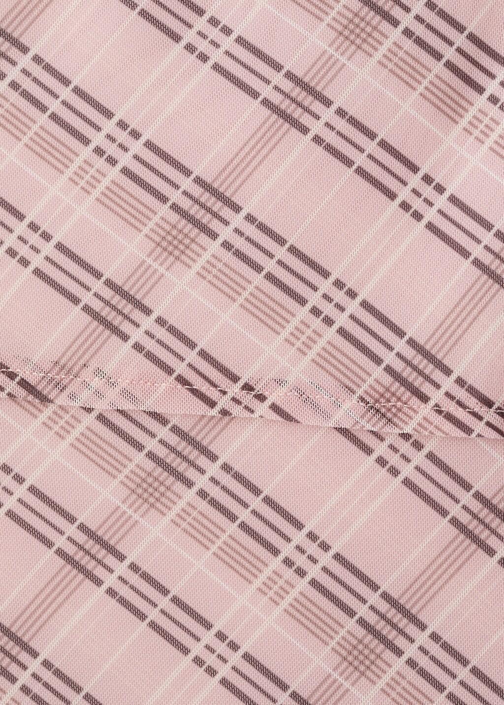 Pink Checked Asymmetric Skirt, Pink, large image number 5