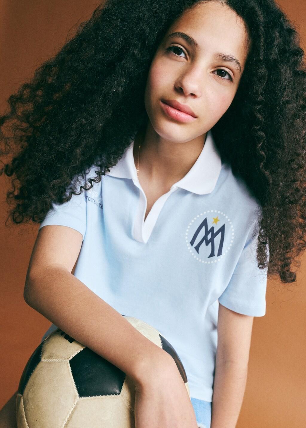 Blue Argentina Football Shirt, Kids Girls, Light-Pastel Blue, large image number 0