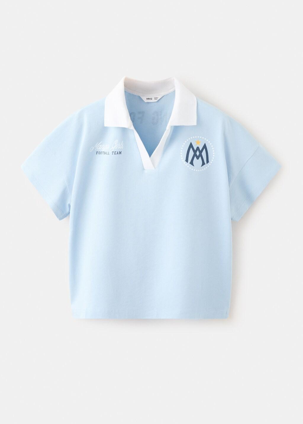 Blue Argentina Football Shirt, Kids Girls, Light-Pastel Blue, large image number 6