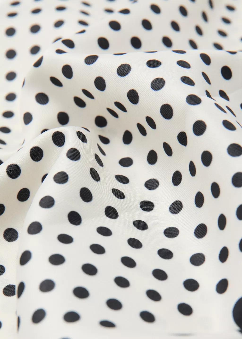 Beige Satin Check-Print Scarf, Light Beige, large image number 0