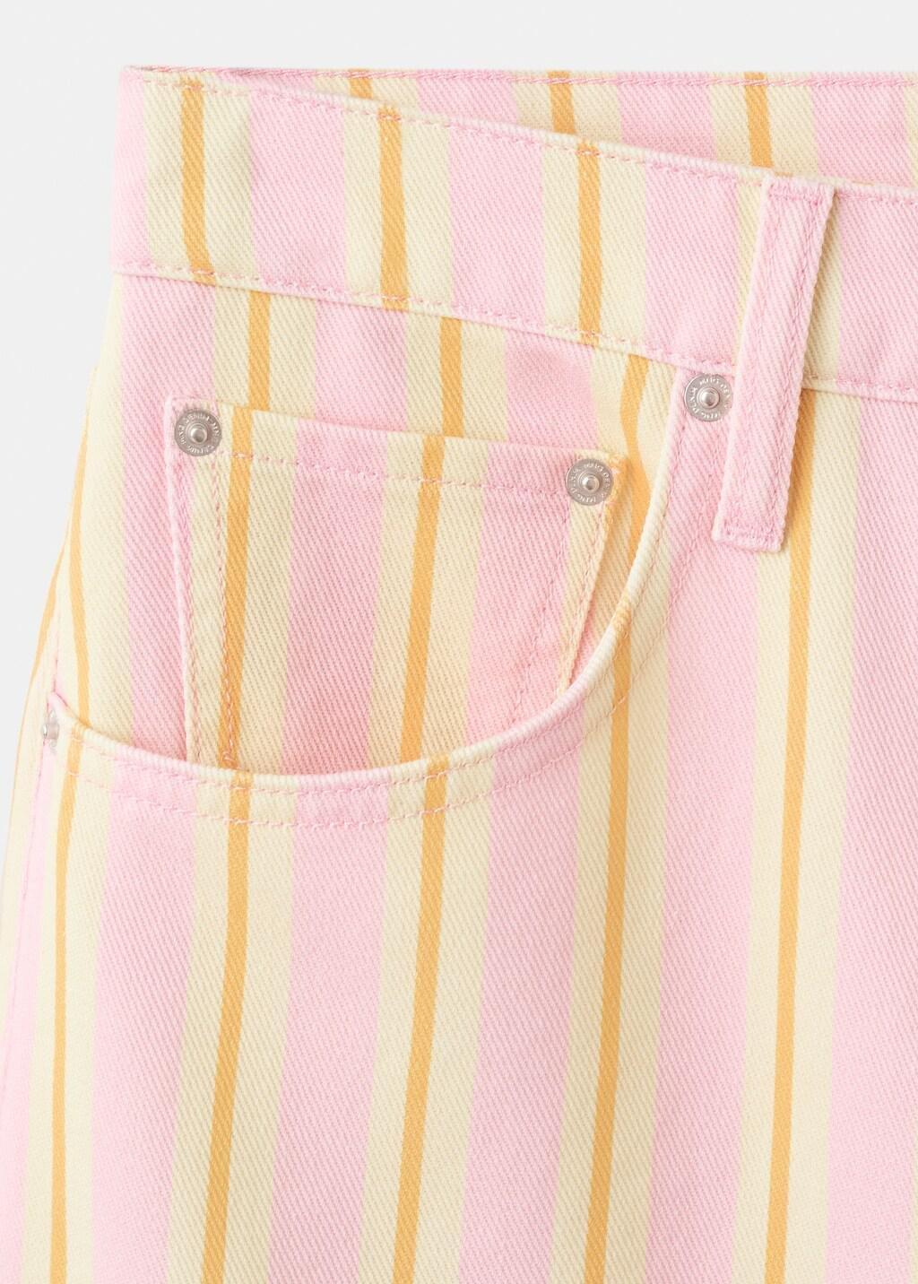 Pink Lt Pastel Balloon Striped Jeans, Light-Pastel Pink, large image number 1