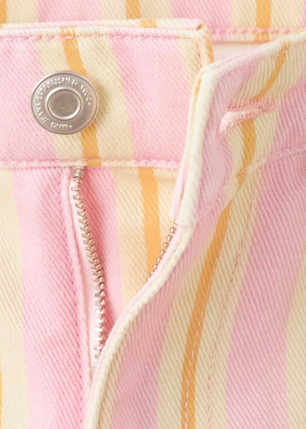 Pink Lt Pastel Balloon Striped Jeans, Light-Pastel Pink, large image number 5