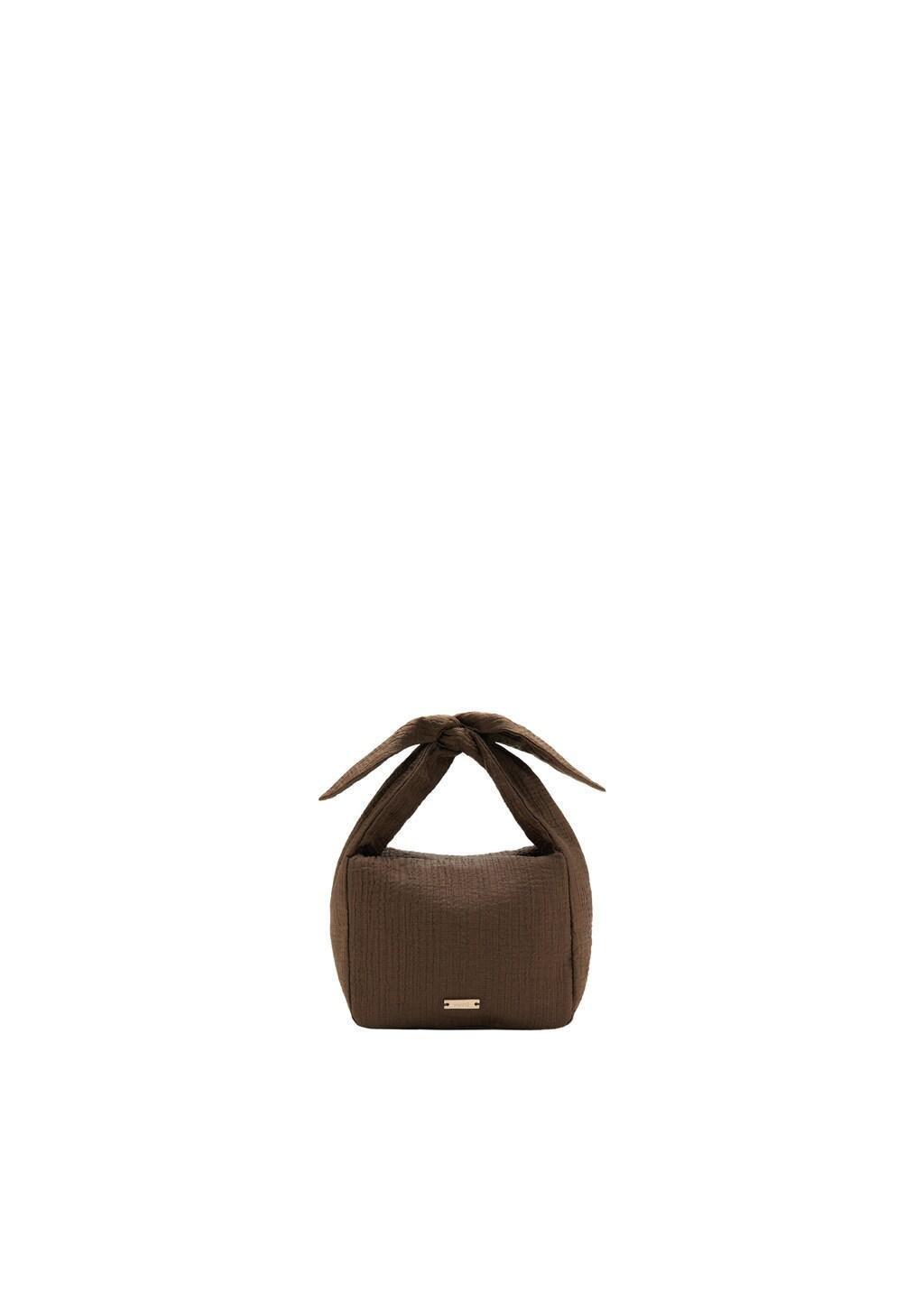 Brown Bamboula Handbag With Bow, Medium Brown, large image number 2